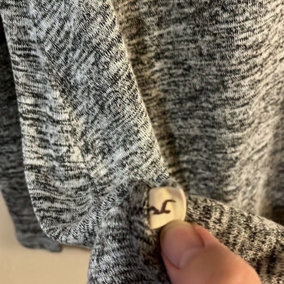 Hollister Heather Gray Swing Top Dolman Sleeves size L - Picture 4 of 11